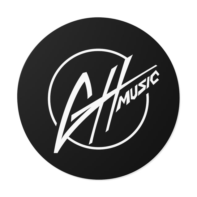 Round Vinyl Stickers - GH Music Logo