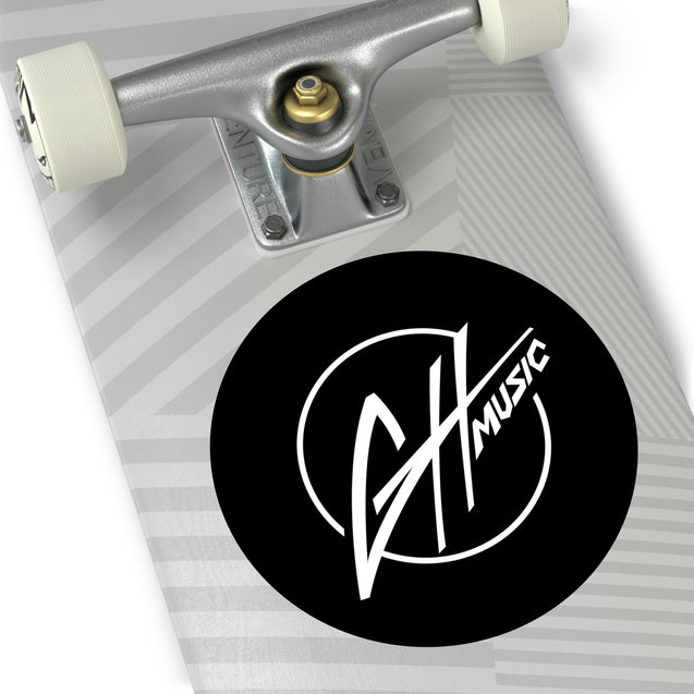 Round Vinyl Stickers - GH Music Logo