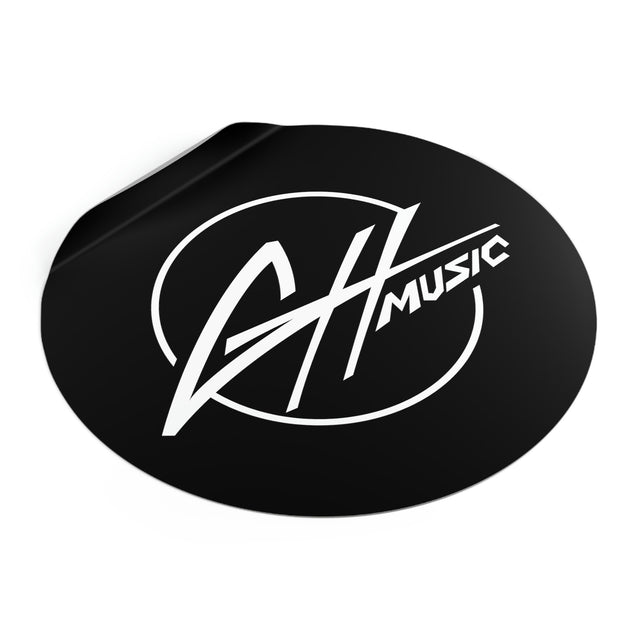 Round Vinyl Stickers - GH Music Logo
