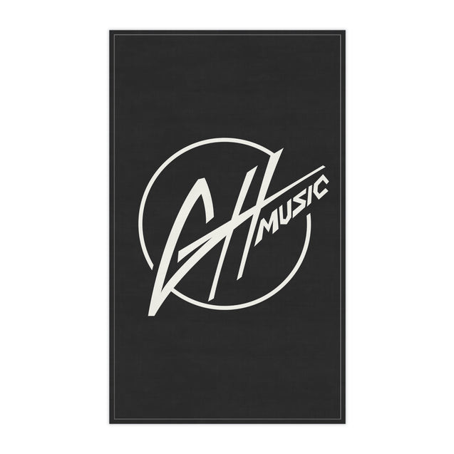Kitchen Towel - Black w/White GH Music Logo