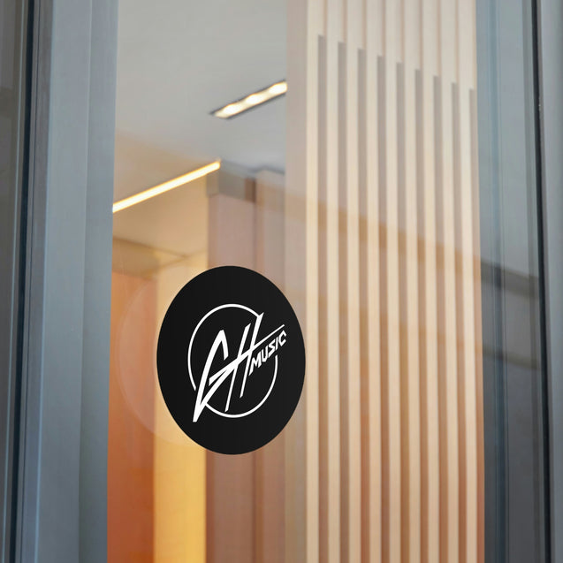 Round Vinyl Stickers - GH Music Logo