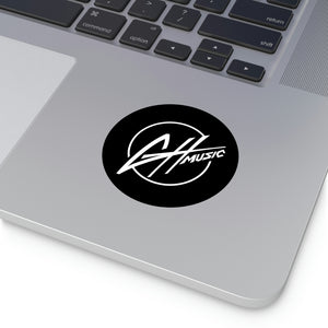 Round Vinyl Stickers - GH Music Logo