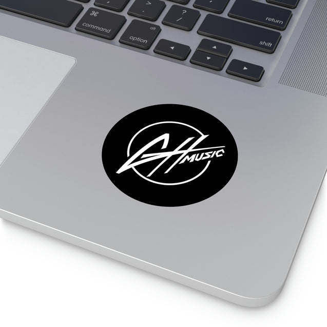 Round Vinyl Stickers - GH Music Logo