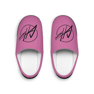 Women's Indoor Slippers - Light Pink w/Black GH Music Logo