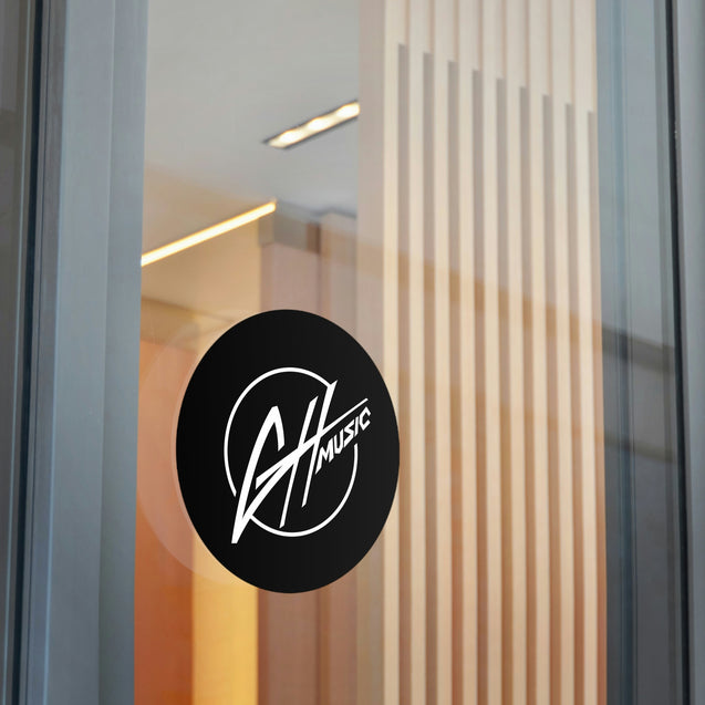 Round Vinyl Stickers - GH Music Logo