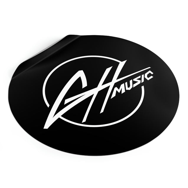 Round Vinyl Stickers - GH Music Logo