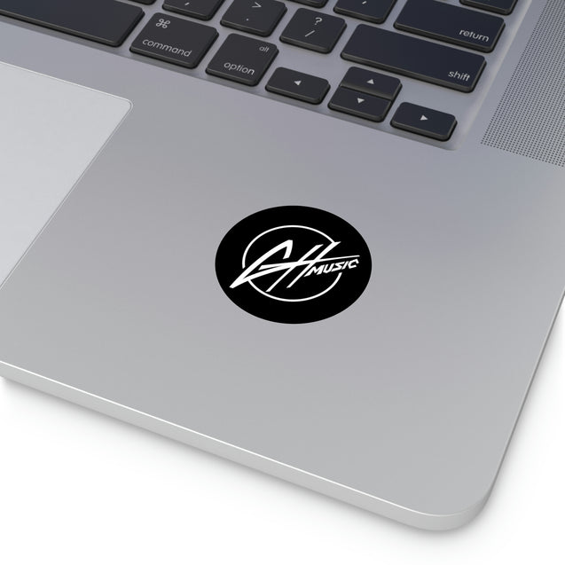 Round Vinyl Stickers - GH Music Logo