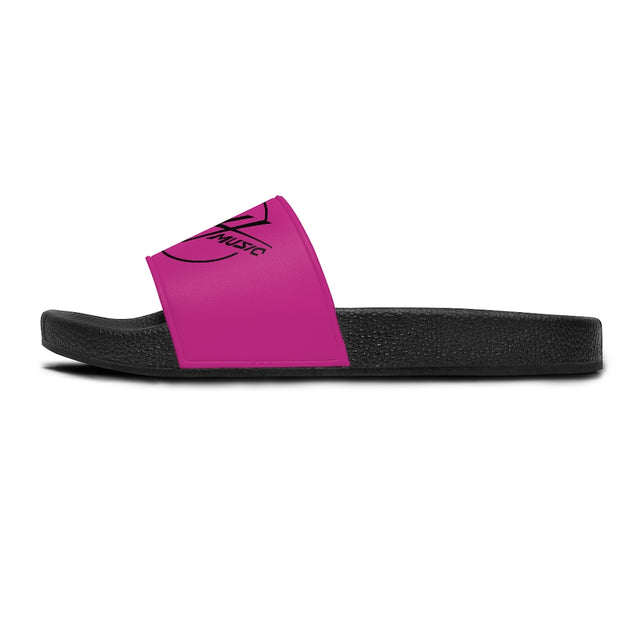 Slide Sandals - Pink w/Black GH Music Logo