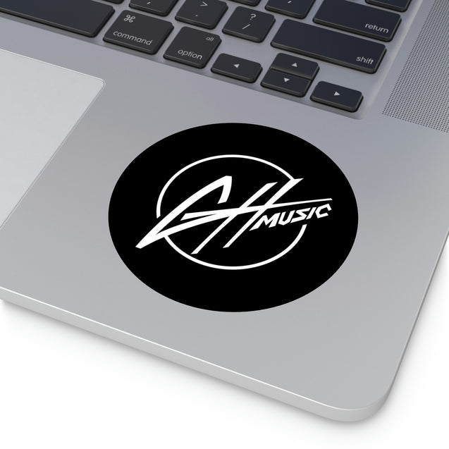 Round Vinyl Stickers - GH Music Logo