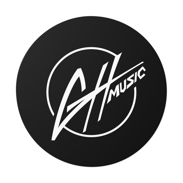 Round Vinyl Stickers - GH Music Logo