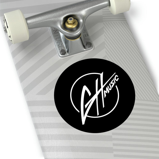 Round Vinyl Stickers - GH Music Logo