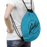 Drawstring Bag - Turquoise w/Black GH Music Logo