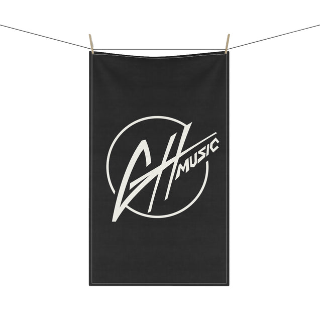 Kitchen Towel - Black w/White GH Music Logo