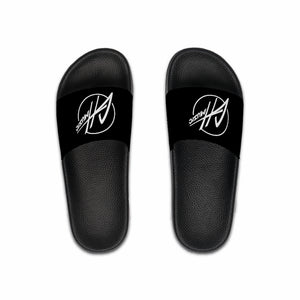 Slide Sandals - Black w/White GH Music Logo