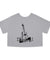 Champion Women's Heritage Cropped T-Shirt - GH Music Logo on Front and Guitar on Back