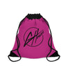 Drawstring Bag - Pink w/Black GH Music Logo