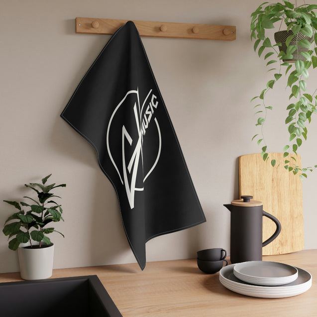 Kitchen Towel - Black w/White GH Music Logo