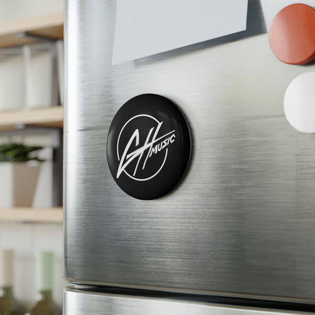 Button Magnet, Round - GH Music Logo
