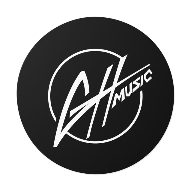Round Vinyl Stickers - GH Music Logo