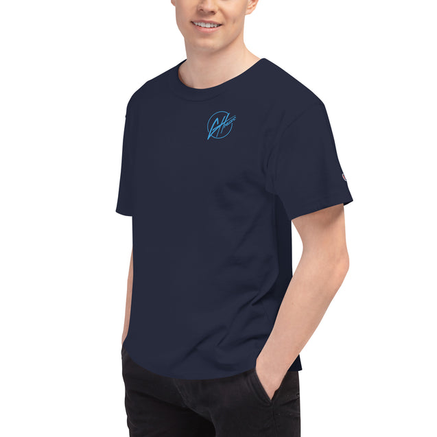 Champion T-Shirt- GH Music Logo on Front & Let's See What Happens on Back