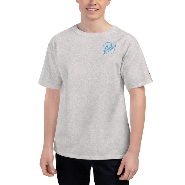 Champion T-Shirt- GH Music Logo on Front & Let's See What Happens on Back