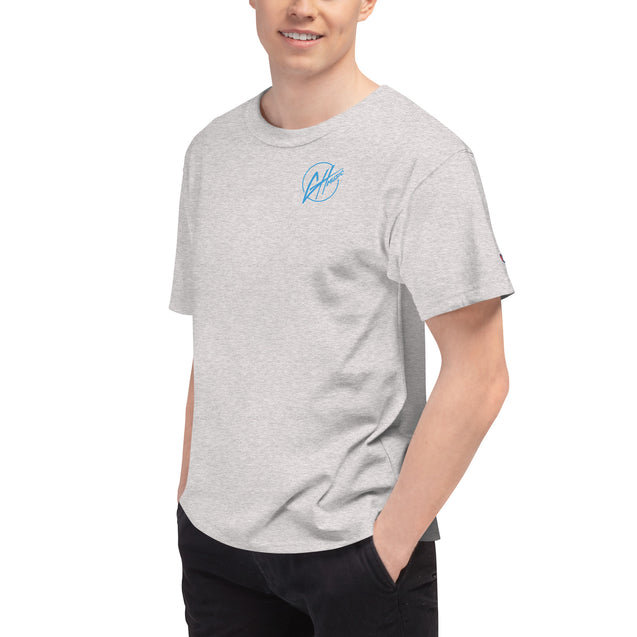 Champion T-Shirt- GH Music Logo on Front & Let's See What Happens on Back