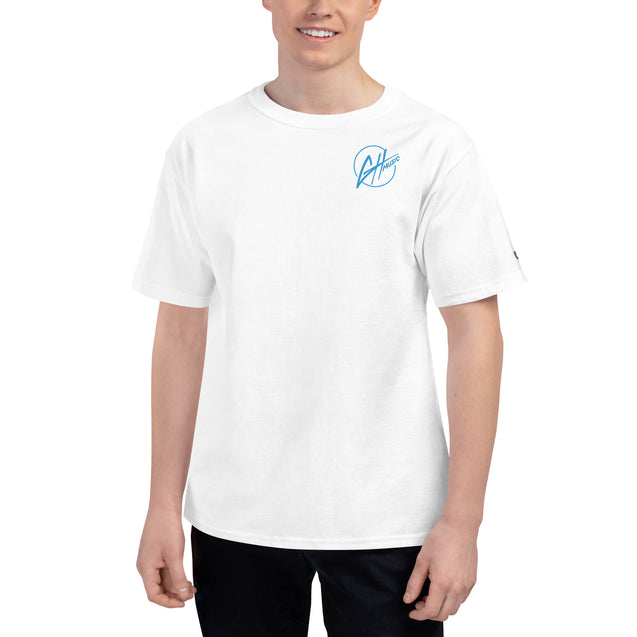 Champion T-Shirt- GH Music Logo on Front & Let's See What Happens on Back