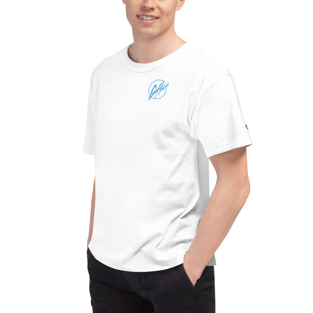 Champion T-Shirt- GH Music Logo on Front & Let's See What Happens on Back