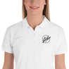 Embroidered Women's Polo Shirt - GH Music Logo