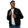 Premium Recycled Bomber Jacket - Blue GH Music Logo