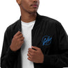 Premium Recycled Bomber Jacket - Blue GH Music Logo