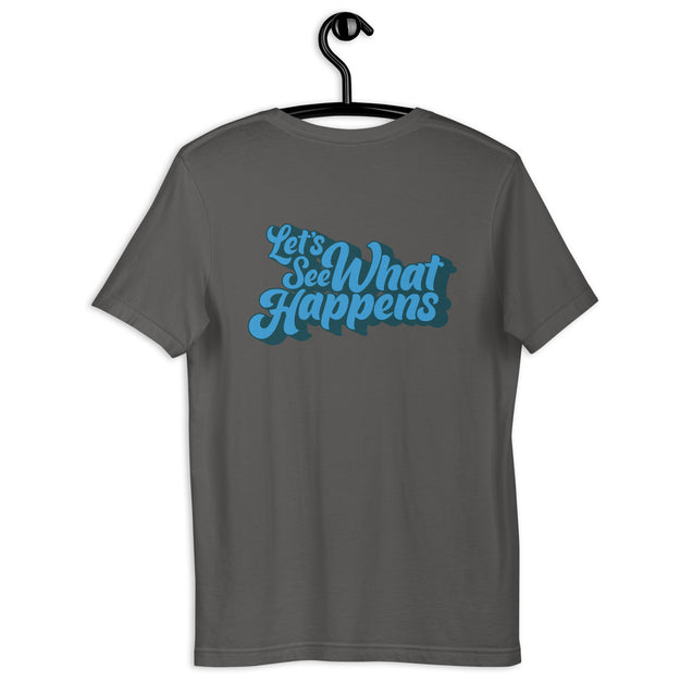 T-Shirt with GH Music Logo on Front & Let's See What Happens on Back