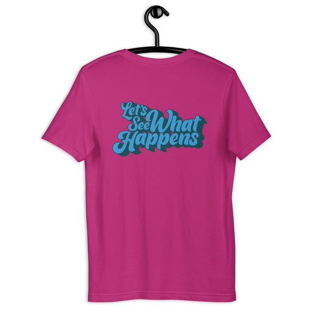 T-Shirt with GH Music Logo on Front & Let's See What Happens on Back