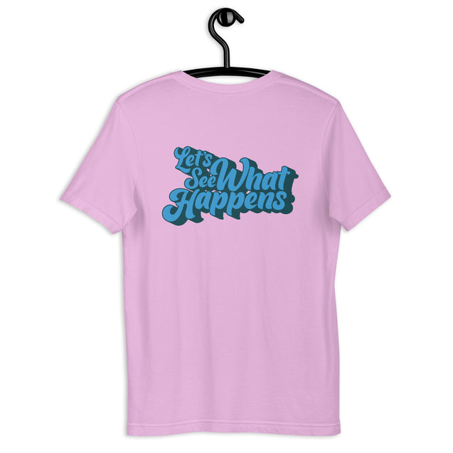 T-Shirt with GH Music Logo on Front & Let's See What Happens on Back