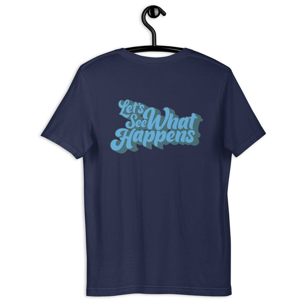 T-Shirt with GH Music Logo on Front & Let's See What Happens on Back