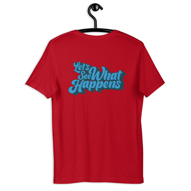T-Shirt with GH Music Logo on Front & Let's See What Happens on Back