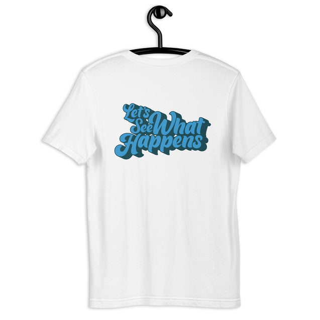 T-Shirt with GH Music Logo on Front & Let's See What Happens on Back
