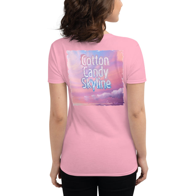 Women's Short Sleeve T-Shirt - Cotton Candy Skyline